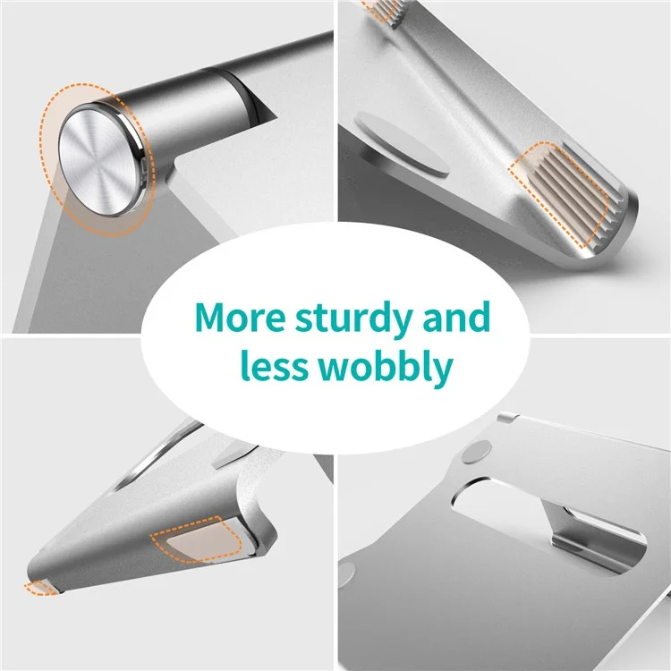 L1 Aluminum Alloy Folding Notebook Stand Adjustable Tablet Holder Cooling Riser for 10-17inch Laptop
