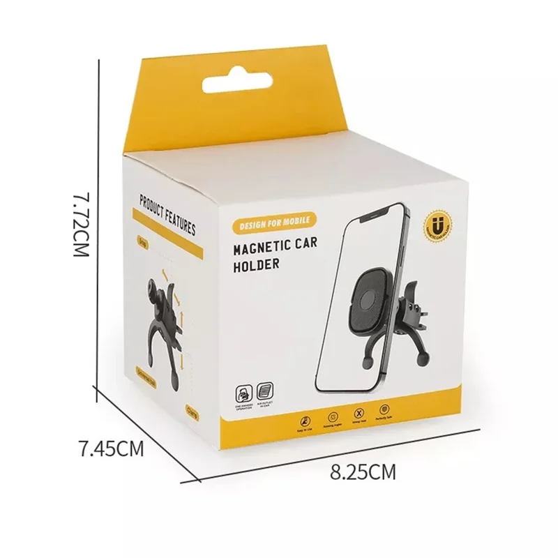 JY-A21 Adjustable Air Vent Phone Mount Strong Magnetic Navigation Car Phone Holder Cell Phone Holder Stand