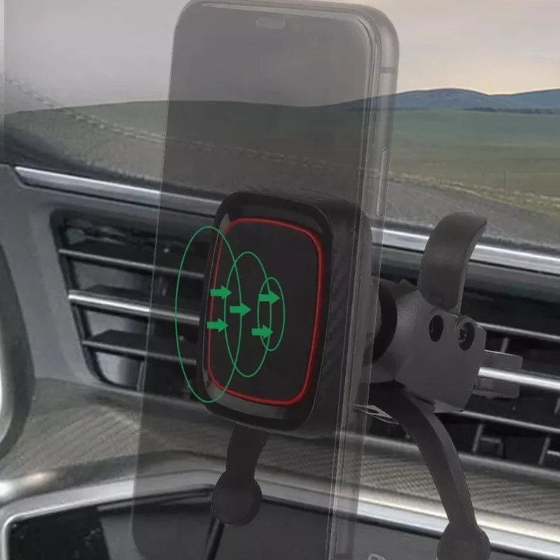 JY-A21 Adjustable Air Vent Phone Mount Strong Magnetic Navigation Car Phone Holder Cell Phone Holder Stand