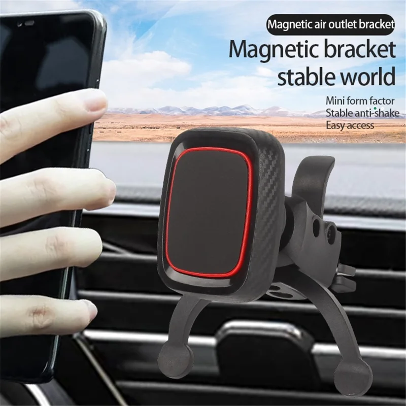 JY-A21 Adjustable Air Vent Phone Mount Strong Magnetic Navigation Car Phone Holder Cell Phone Holder Stand
