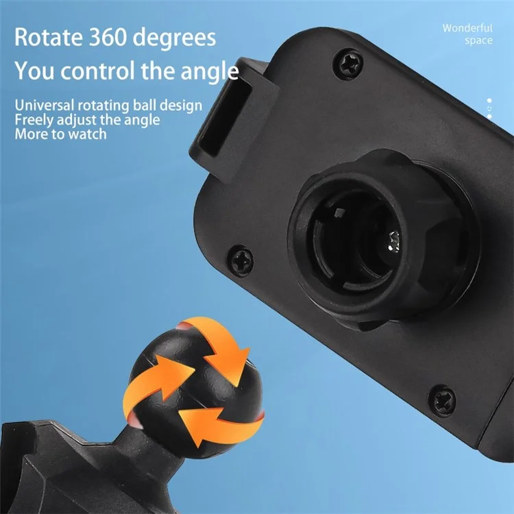 JY-61 Car Air Vent Mount Stand Car Navigation Phone Holder 360-Degree Rotatable for Cell Phones and Tablets - Black