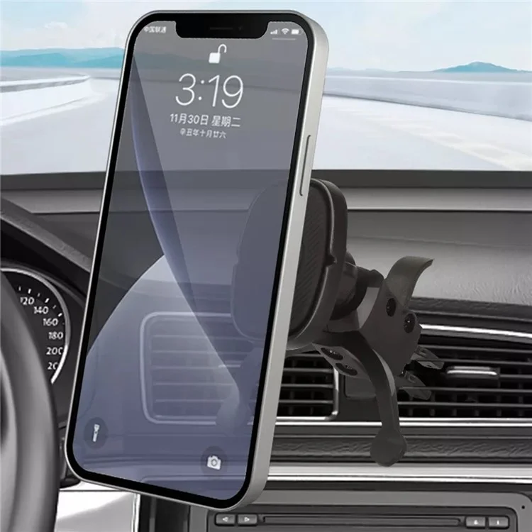 JY-A20 Car Magnetic Phone Mount Air Vent Cell Phone Holder Universal Rotation Car Phone Holder Cradle for GPS Convenient Navigation