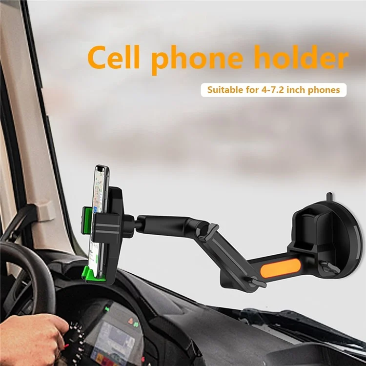Dashboard GPS Telefon Mount Mount Arm Regolabile Porta Del Telefono Del Parabrezza Universale Per 4-7,2 Pollici Smartphone - Verde