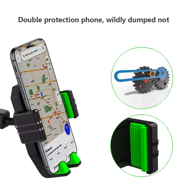 Dashboard GPS Telefon Mount Mount Arm Regolabile Porta Del Telefono Del Parabrezza Universale Per 4-7,2 Pollici Smartphone - Verde