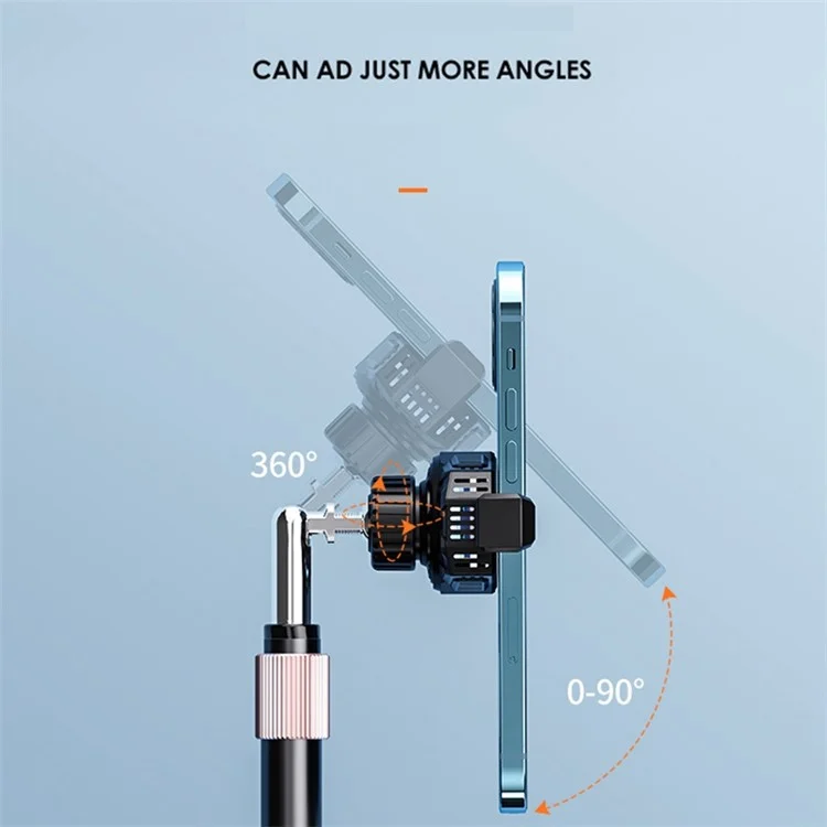 R-Just Hz20 Teléfono Celular Universal Soporte De Clip De Refrigeración Semiconductor Radiador Soporte Para Teléfono Móvil Teléfono Móvil Teléfono Portátil Soporte De Montaje De Escritorio - Blanco