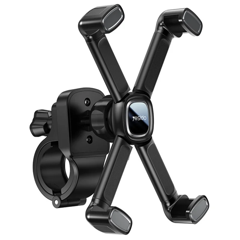 YESIDO C191 Universal Bicycle Handlebar Phone Holder Rack 360-degree Rotatable Motorcycle Scooter Smartphone X-shape Stand Cycling Accessories