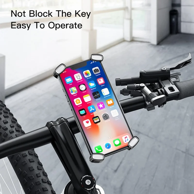 YESIDO C191 Universal Bicycle Handlebar Phone Holder Rack 360-degree Rotatable Motorcycle Scooter Smartphone X-shape Stand Cycling Accessories