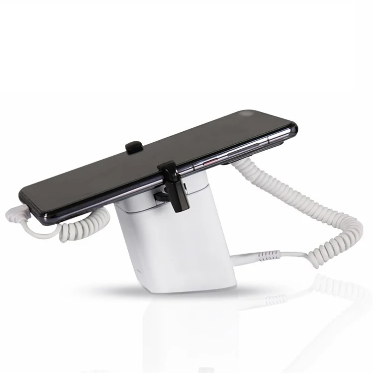 A29K Cell Phone Display Stand with Security larm Aluminum Alloy Mobile Phone Stand Holder for Exhibition Halls Shop