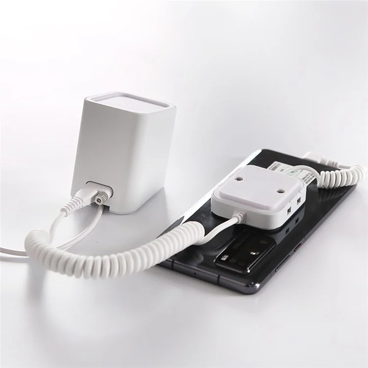 A29K Cell Phone Display Stand with Security larm Aluminum Alloy Mobile Phone Stand Holder for Exhibition Halls Shop