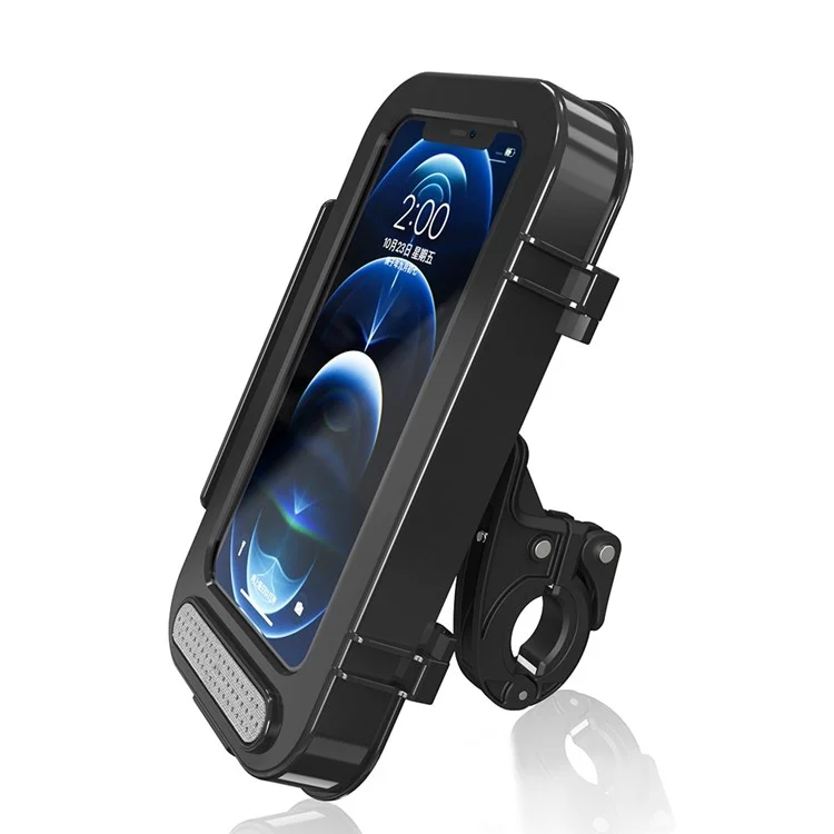 F81 Waterproof Bicycle Touch Screen Phone Holder Motorcycle Handlebar Phone Bracket