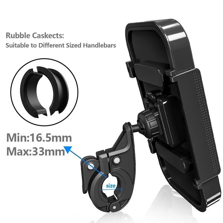 F81 Waterproof Bicycle Touch Screen Phone Holder Motorcycle Handlebar Phone Bracket
