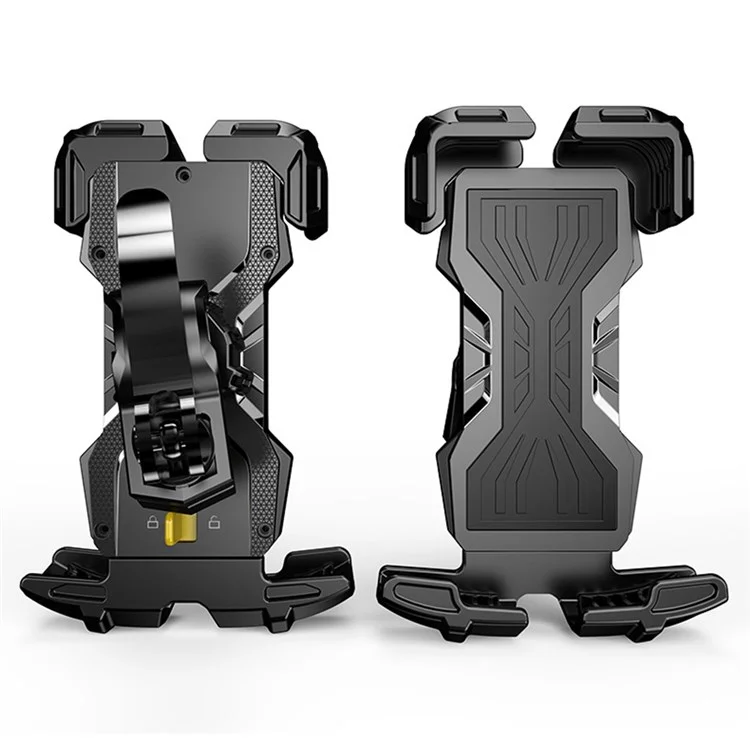 Teléfono de Motocicleta FL-201 FL-201 FL-201 Flimplado Teléfono de la Bicicleta Electromóvil Scooter Del Teléfono Celular Scooter Clip Para 4.7 ''- 6.9 '' Teléfonos Celulares - Negro