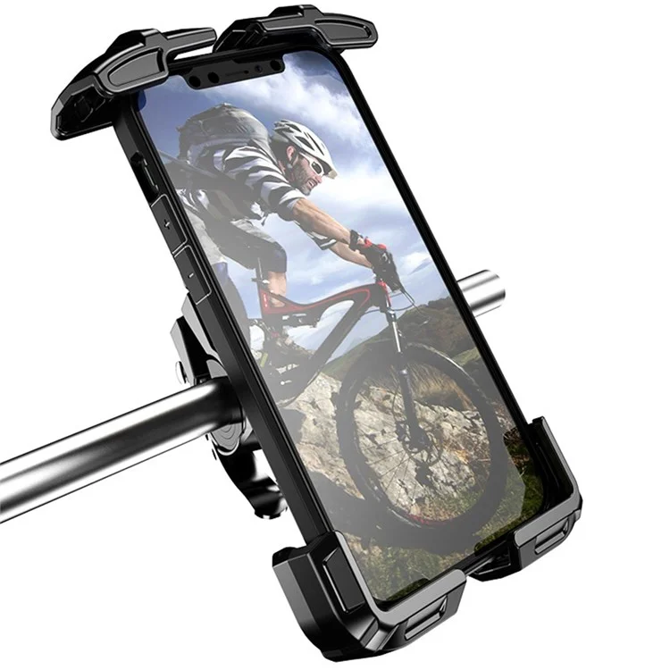 Teléfono de Motocicleta FL-201 FL-201 FL-201 Flimplado Teléfono de la Bicicleta Electromóvil Scooter Del Teléfono Celular Scooter Clip Para 4.7 ''- 6.9 '' Teléfonos Celulares - Negro