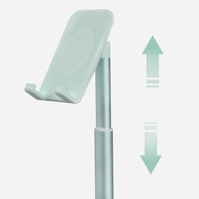 AS015-B Tablet Stand Holder Multi-Function Adjustable Aluminum Alloy Desktop Phone Stand Bracket - Green