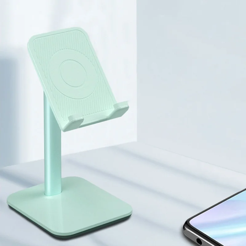 AS015-B Tablet Stand Holder Multi-Function Adjustable Aluminum Alloy Desktop Phone Stand Bracket - Green