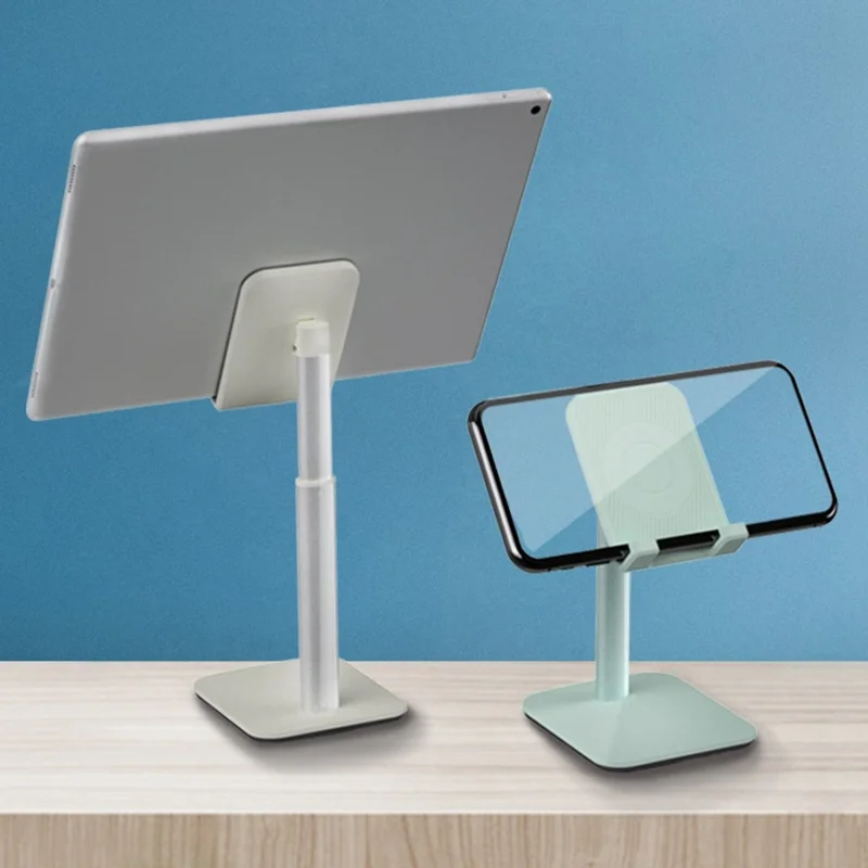 AS015-B Tablet Stand Holder Multi-Function Adjustable Aluminum Alloy Desktop Phone Stand Bracket - Green