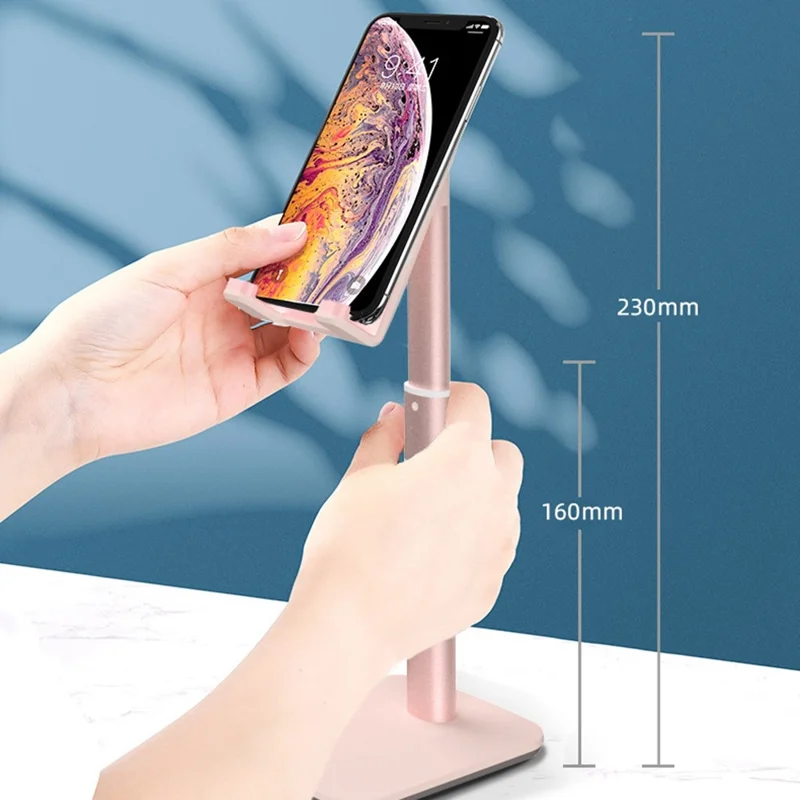 AS015-B Tablet Stand Holder Multi-Function Adjustable Aluminum Alloy Desktop Phone Stand Bracket - Green