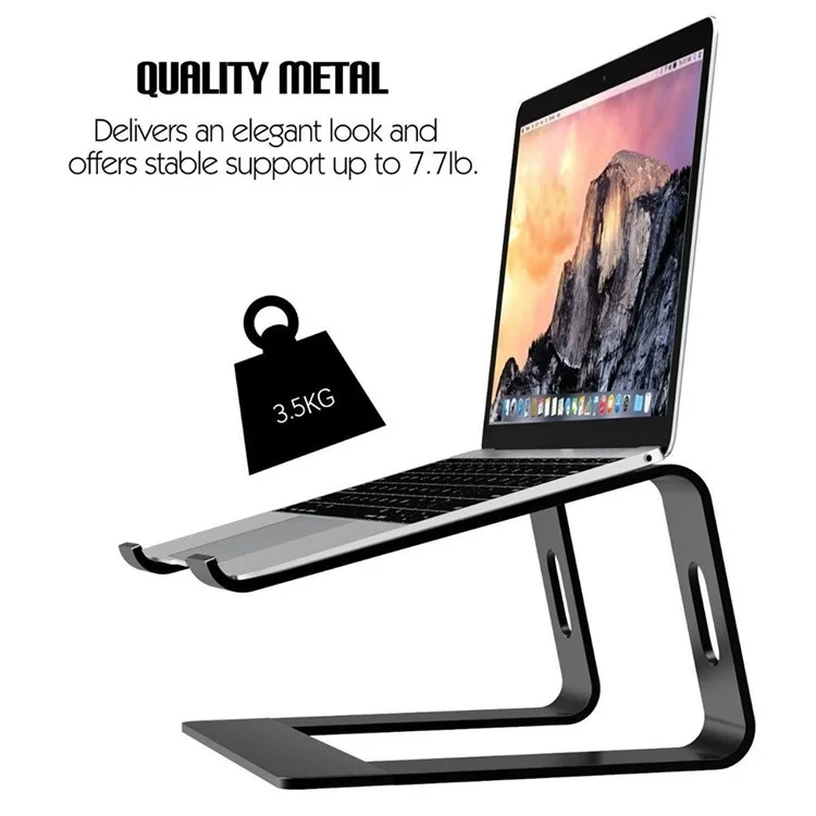 M5-MINI Aluminium Alloy Computer Desktop Riser Ergonomic Laptops Table Elevator Holder Bracket Stand - Grey