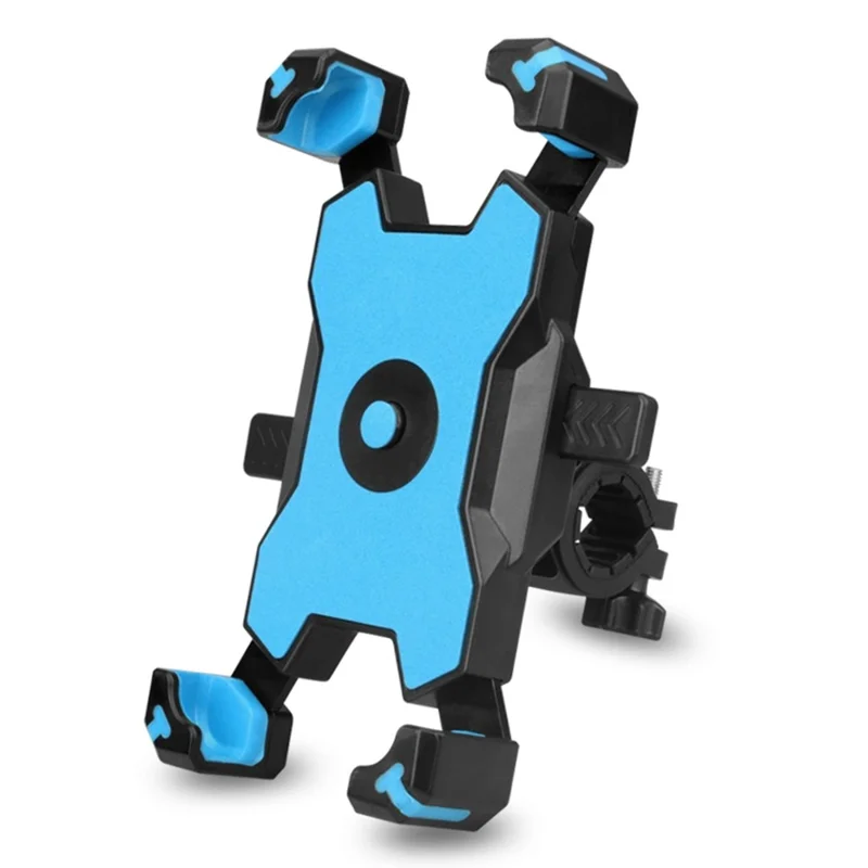 PLA-01 Universal Motorcycle Bike Handlebar Phone Holder Bicycle Phone Mount for 3.5-6.8 inch - Blue