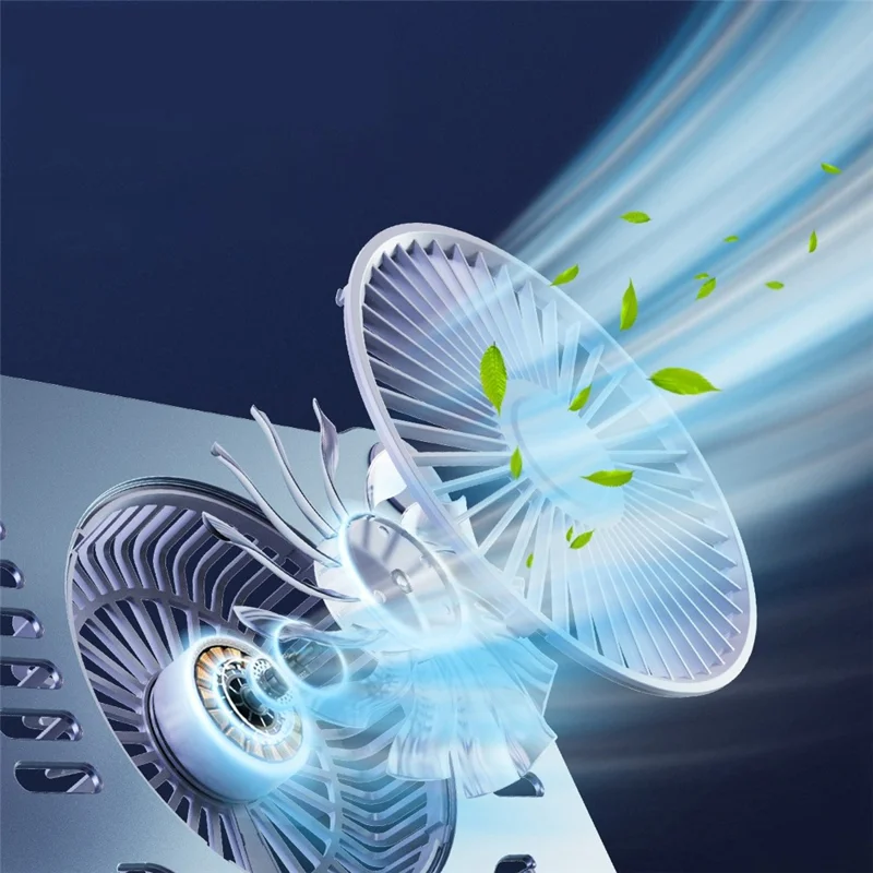 R-JUST HZ22 Laptop Fan Cooling Stand Radiator Adjustable Desktop Notebook Cooler Holder - Silver