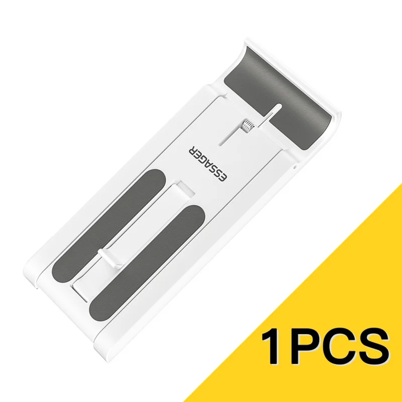 ESSAGER Portable Mobile Phone Holder Adjustable Foldable Desktop Phone Bracket Stand - White