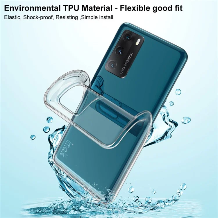 IMAK UX-5 Series for ZTE Blade V30 Vita Clear Mobile Phone Protective Case Soft TPU Anti-Drop Cell Phone Shell Shockproof Cover - Transparent