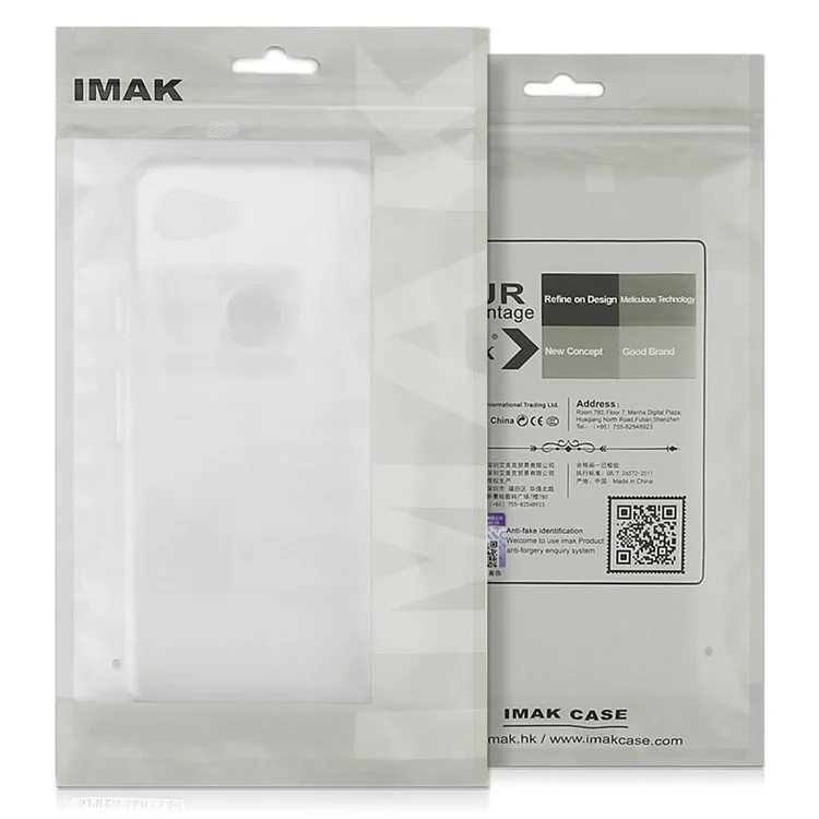 Série IMAK UX-5 Pour ZTE Blade V30 Vita Clear Mobile Phone Protective Case Soft TPU Anti-Drop Phone du Téléphone Portable Shell Shockproofing Cover - Transparent