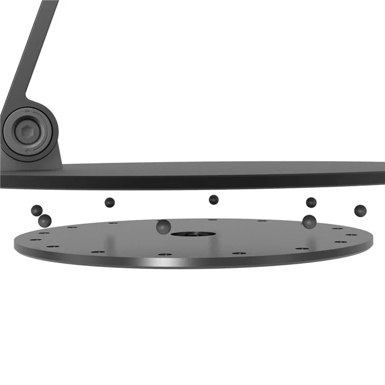 AP-7CN Desktop Tablet Phone Holder Adjustable Angle Aluminum Alloy Live Streaming Learning Tablet Bracket Stand - Dark Grey