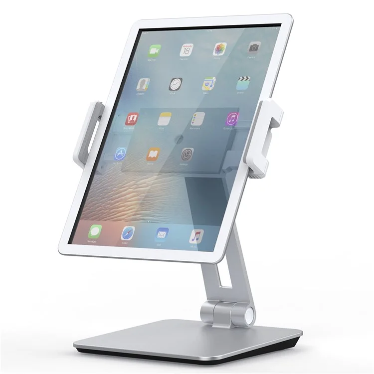 Support de Tablette de Bureau Pliant Ap-7xn Support de Téléphone Portable Portable Compatible Avec L'ipad Pro Support de 7-13 Pouces - Argent
