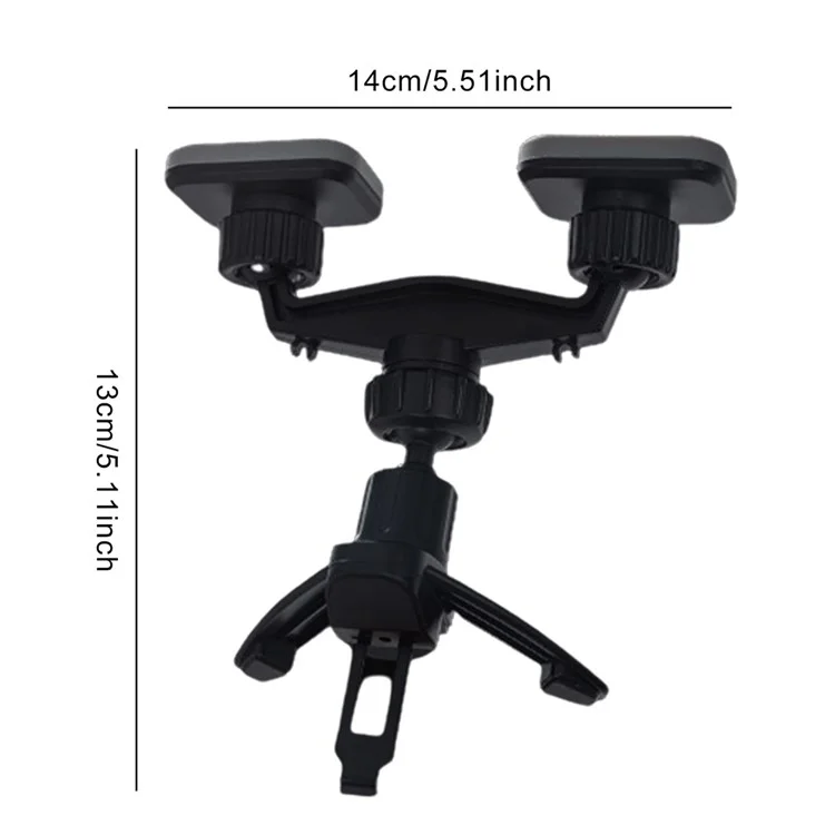 SUMI-TAP Car Air Vent Mount Double Head 360 Degree Magnetic Mobile Phone Holder
