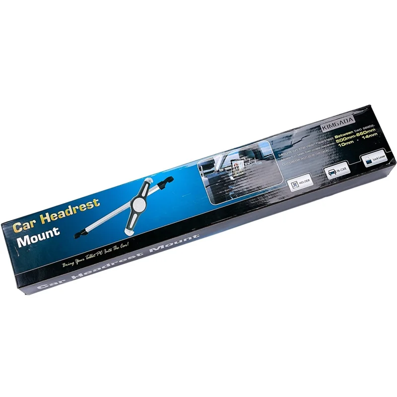 T26-2+C68+C82 Hexagonal Rod Car Back Seat Phone Tablet Holder Stand Headrest Mount Cellphone Tablet Bracket