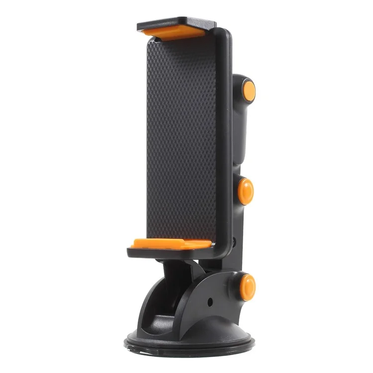 Silicone Suction Cup Flexible Joints Car Mount Holder for iPhone iPad - Black