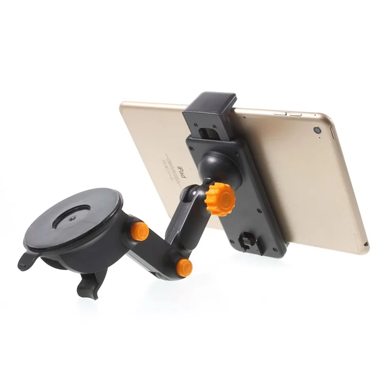 Silicone Suction Cup Flexible Joints Car Mount Holder for iPhone iPad - Black