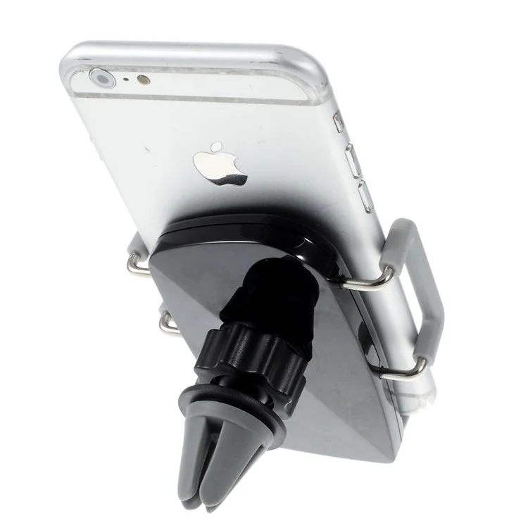 2-in-1 Air Vent + Windshield Car Mount Cradle for iPhone 6s/6, Width: 50-90mm - Grey