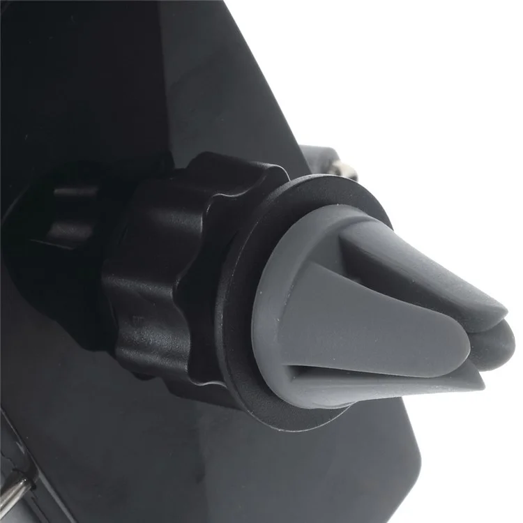 2-in-1 Air Vent + Windshield Car Mount Cradle for iPhone 6s/6, Width: 50-90mm - Grey