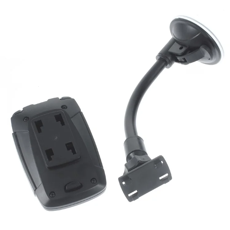 360 Degree Swivel Suction Cup Car Mount Holder for iPhone Samsung Sony (42+H54) - Black