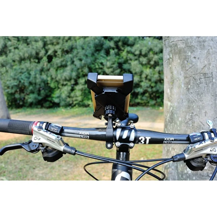 Soporte universal de manillar de bicicleta para iPhone 6s Plus/Samsung Galaxy S6 (CH-01-A) - Rosa