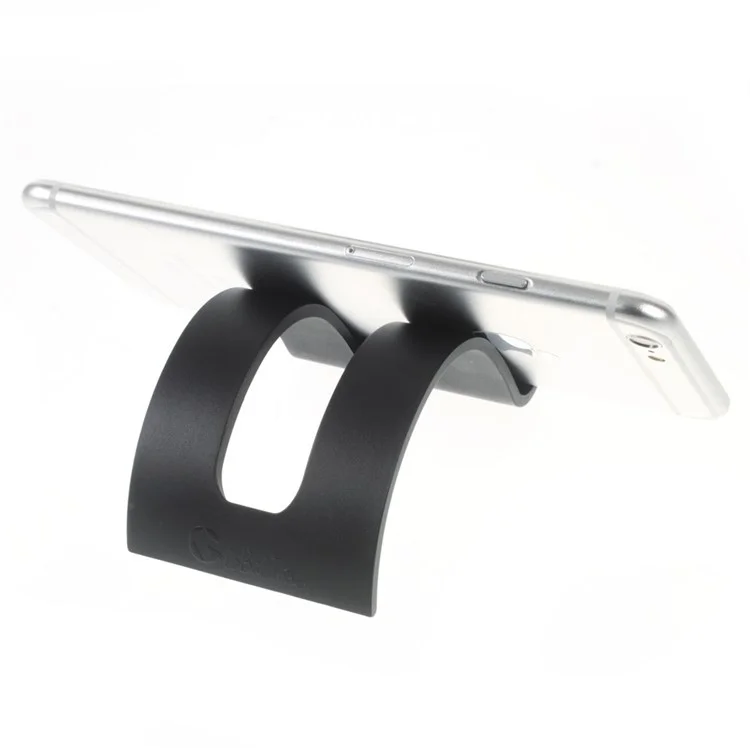 Universal S-shape Plastic Stand Bracket for iPhone iPad Samsung S7 edge - Black