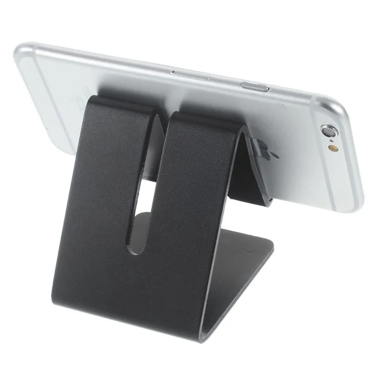 Aluminum Alloy Stand Holder for iPhone 6s/SE/Samsung S7 Etc - Black