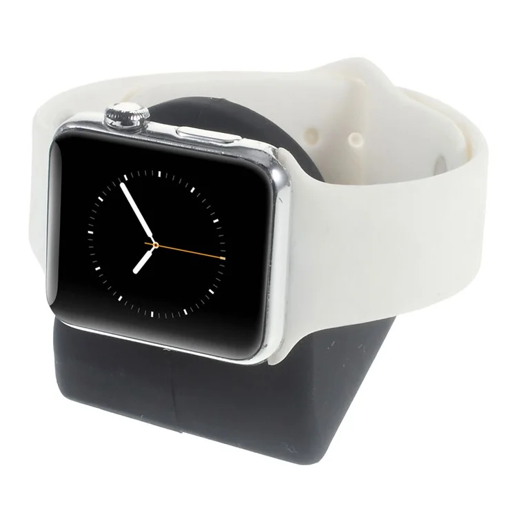 Silicone Charging Docking Station Cradle Mount for Apple Watch 38mm/42mm