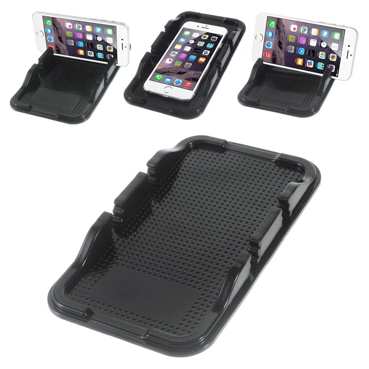 Sticky Dual-slot Car/Desk Non-slip Mat Phone Holder for iPhone 6s/Samsung S7 Etc