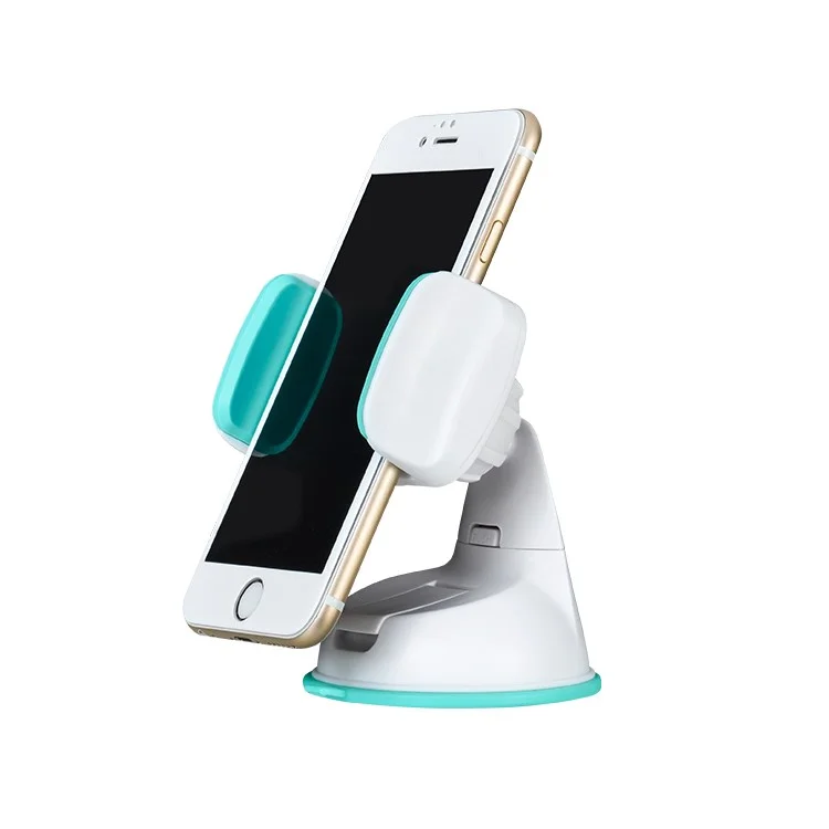 HOCO CA5 Suction Cup Car Holder for iPhone 6 Plus Samsung S7 - White / Blue