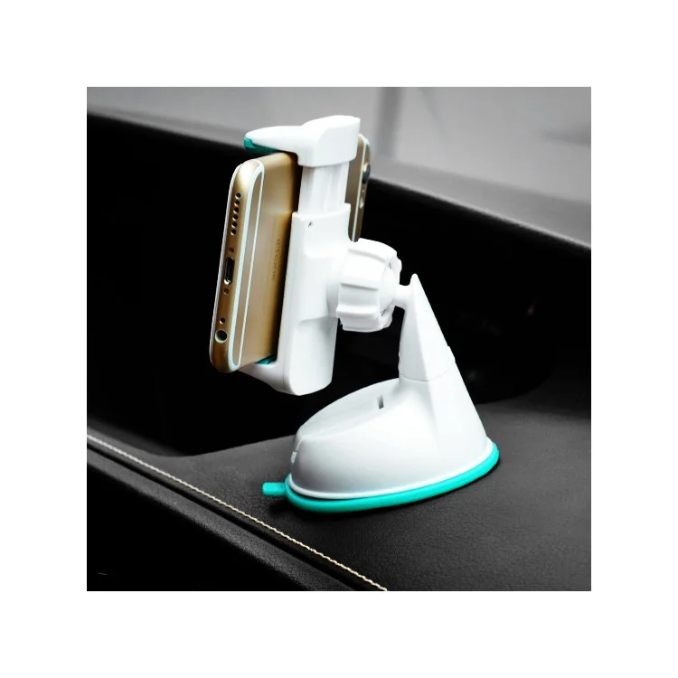 HOCO CA5 Suction Cup Car Holder for iPhone 6 Plus Samsung S7 - White / Blue