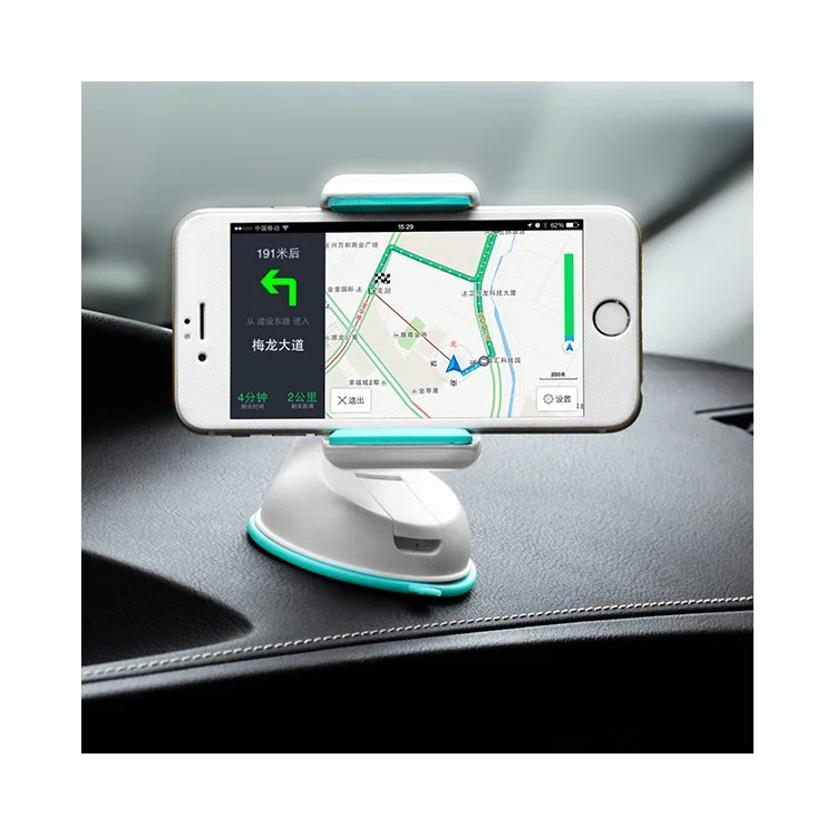 HOCO CA5 Suction Cup Car Holder for iPhone 6 Plus Samsung S7 - White / Blue