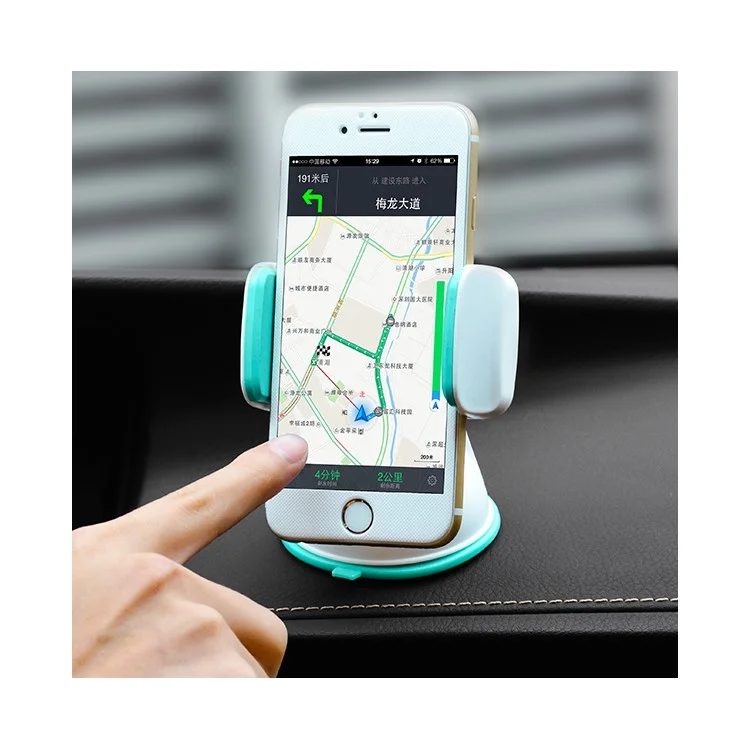 HOCO CA5 Suction Cup Car Holder for iPhone 6 Plus Samsung S7 - White / Blue