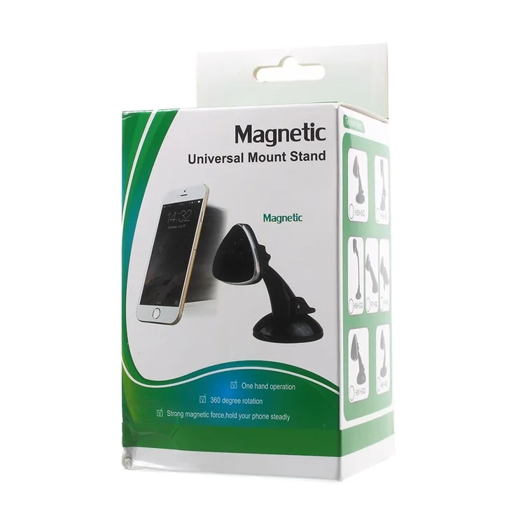 Universal Magnetic Car Windshield Saugnapfhalterung Für Samsung Galaxy S7 / IPhone 6s - Schwarz