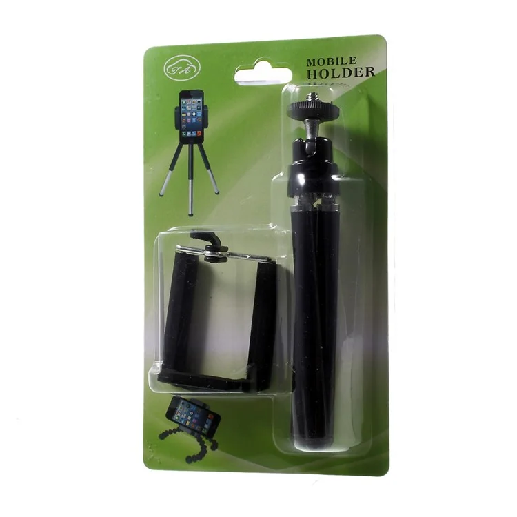 Shooting Tripod Stand with Phone Clamp for iPhone 6s Plus/Samsung Galaxy S7 G930 (5122+T20)