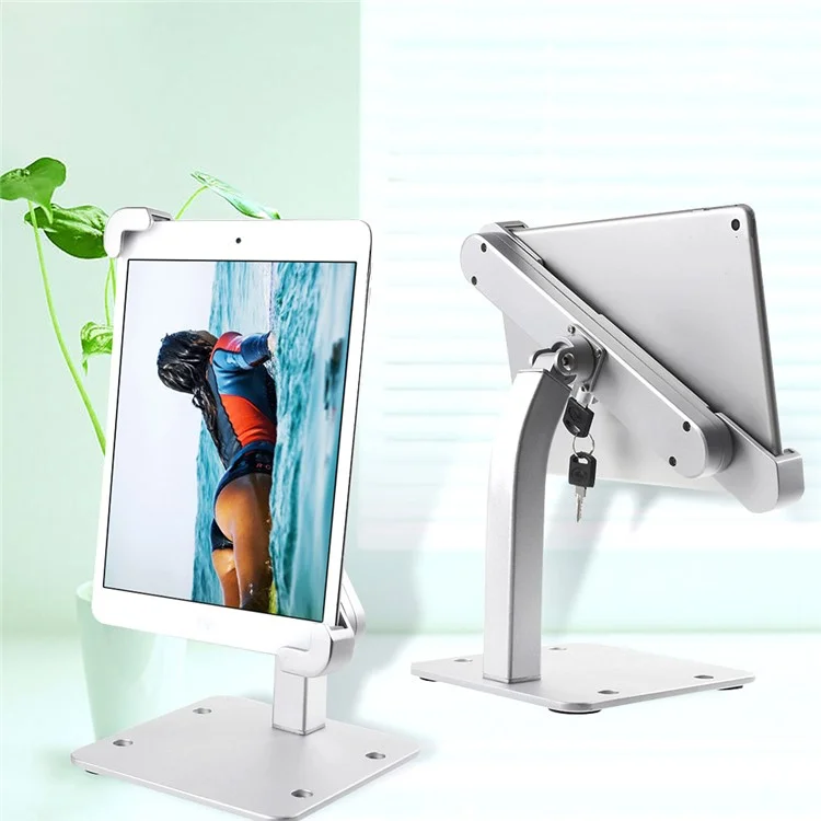 Anti-thief Desk Mount Aluminum Alloy Display Stand for 7.8-11 inch Tablets C86+H84A
