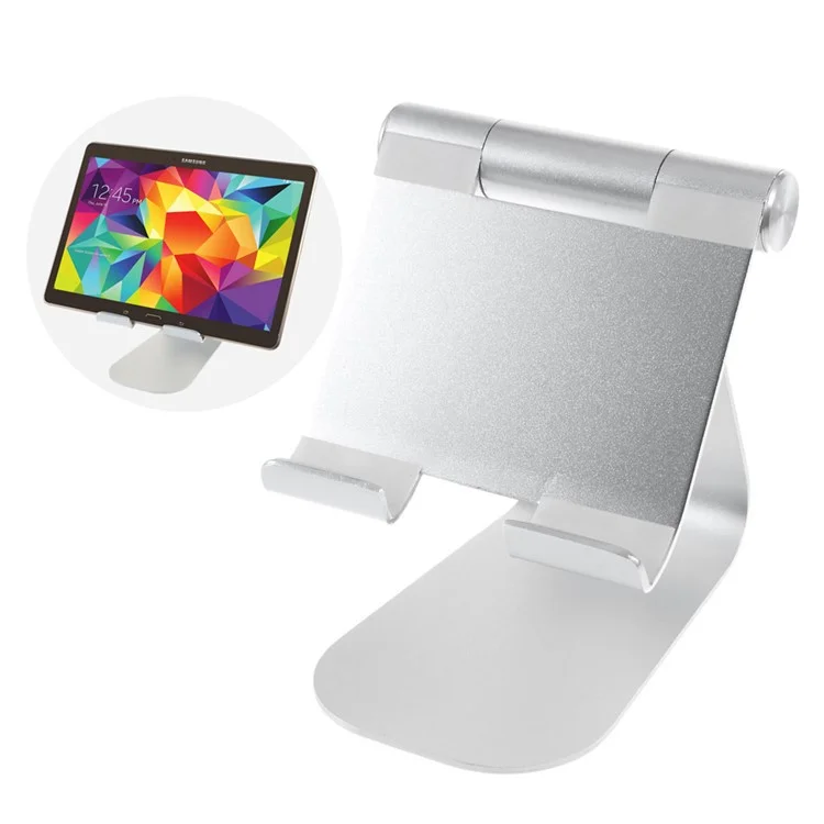 Aluminum Alloy Rotatable Tablet Desktop Stand Holder Cradle for iPad Pro/iPad Air 2 - Silver Color