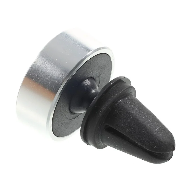 Magnetic Car Air Vent 360-Degree Rotary Mount Stand for iPhone Samsung GPS - Silver Color